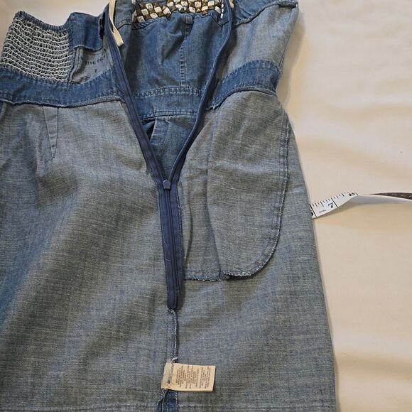 We the Free Strapless y2k Denim Dress 2 - Picture 7 of 10